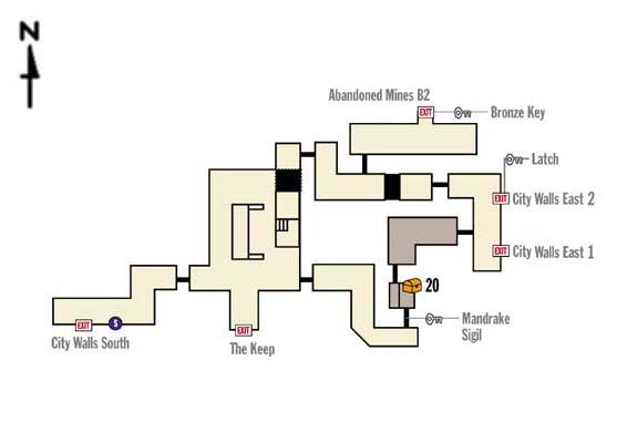 town center south map